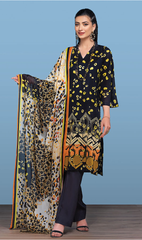 42001203-Embroidered Printed Super Fine Lawn,Voil & Cambric-3PC