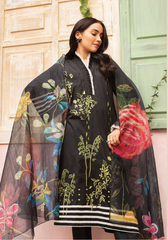 42101053-Embroidered Digital Printed Super Fine Lawn, Net & Cambric-3PC