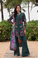 Afrozeh Embroidered Lawn Suits Unstitched 3 Piece AF25UL25 D-02 Vermora - Luxury Collection