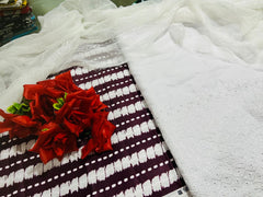 Exclusive Chunri Prints 3Pc Collection - ECP-01-Maroon