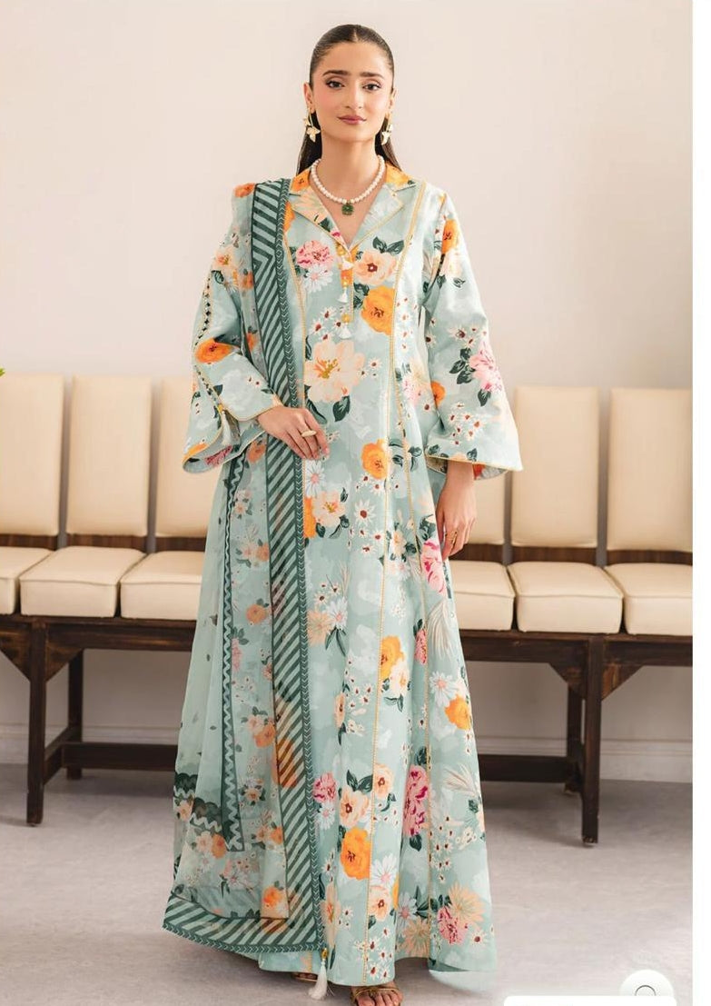 Alizeh Luxury Lawn Prints 3PC Un-Stitched Suit - AF-PL-6060