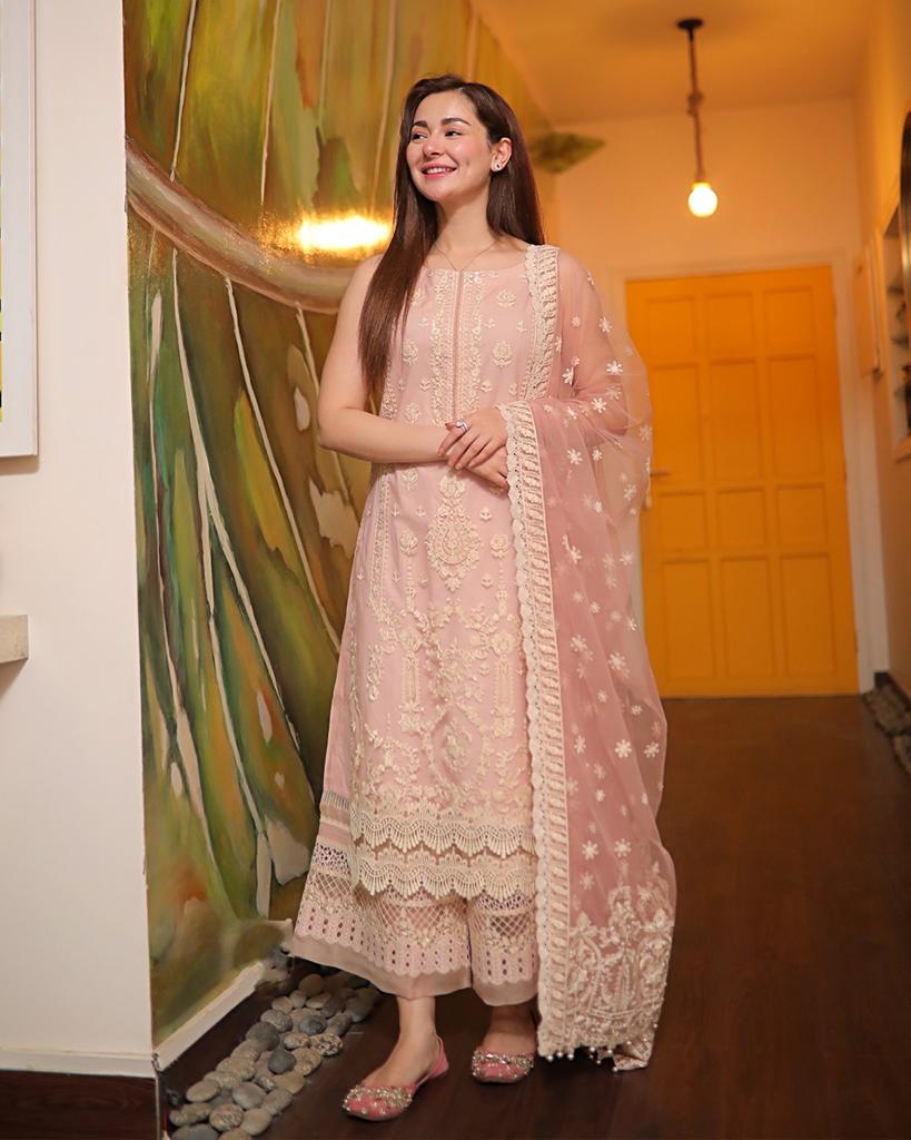 Faiza Saqlain Luxury Embroidered Lawn Suits Unstitched 3 Piece - Leen - Luxury Lawn Collection-