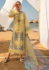 Crimson Luxury Lawn Collection'23 - An Ode to Cross Stitch- Lemon