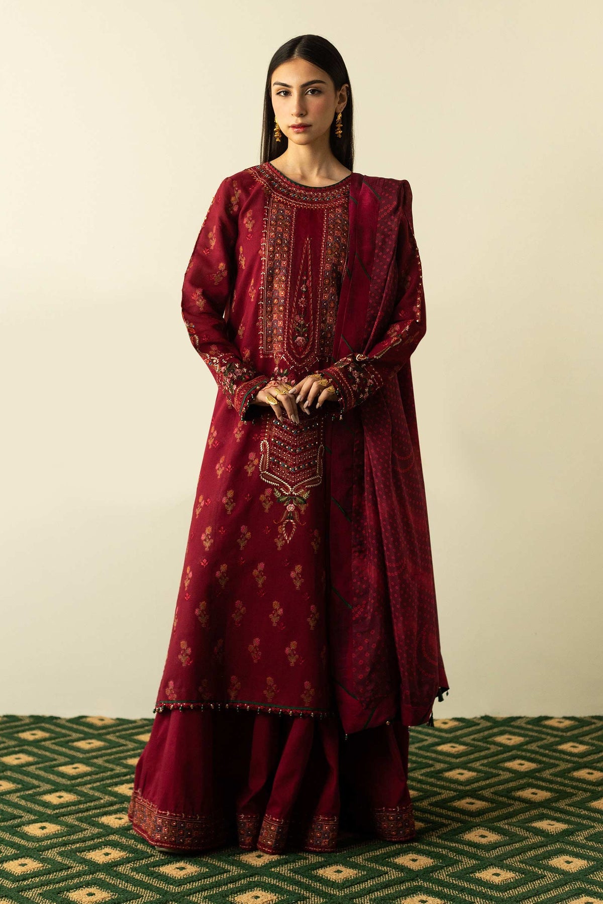 Zara Shahjahan Luxury Lawn Eid - ZEL23-D6