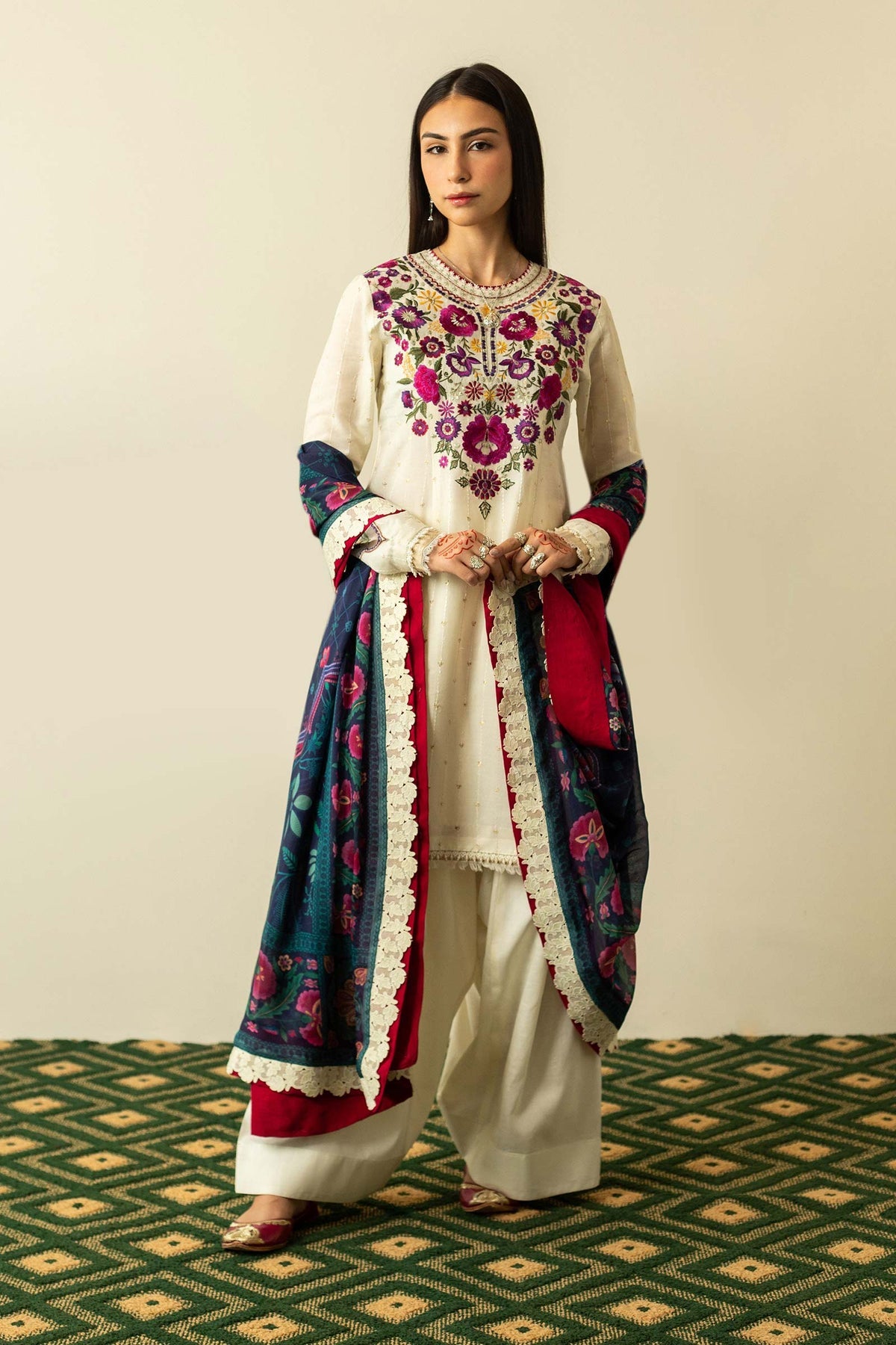 Zara Shahjahan Luxury Lawn Eid - ZEL23-D8
