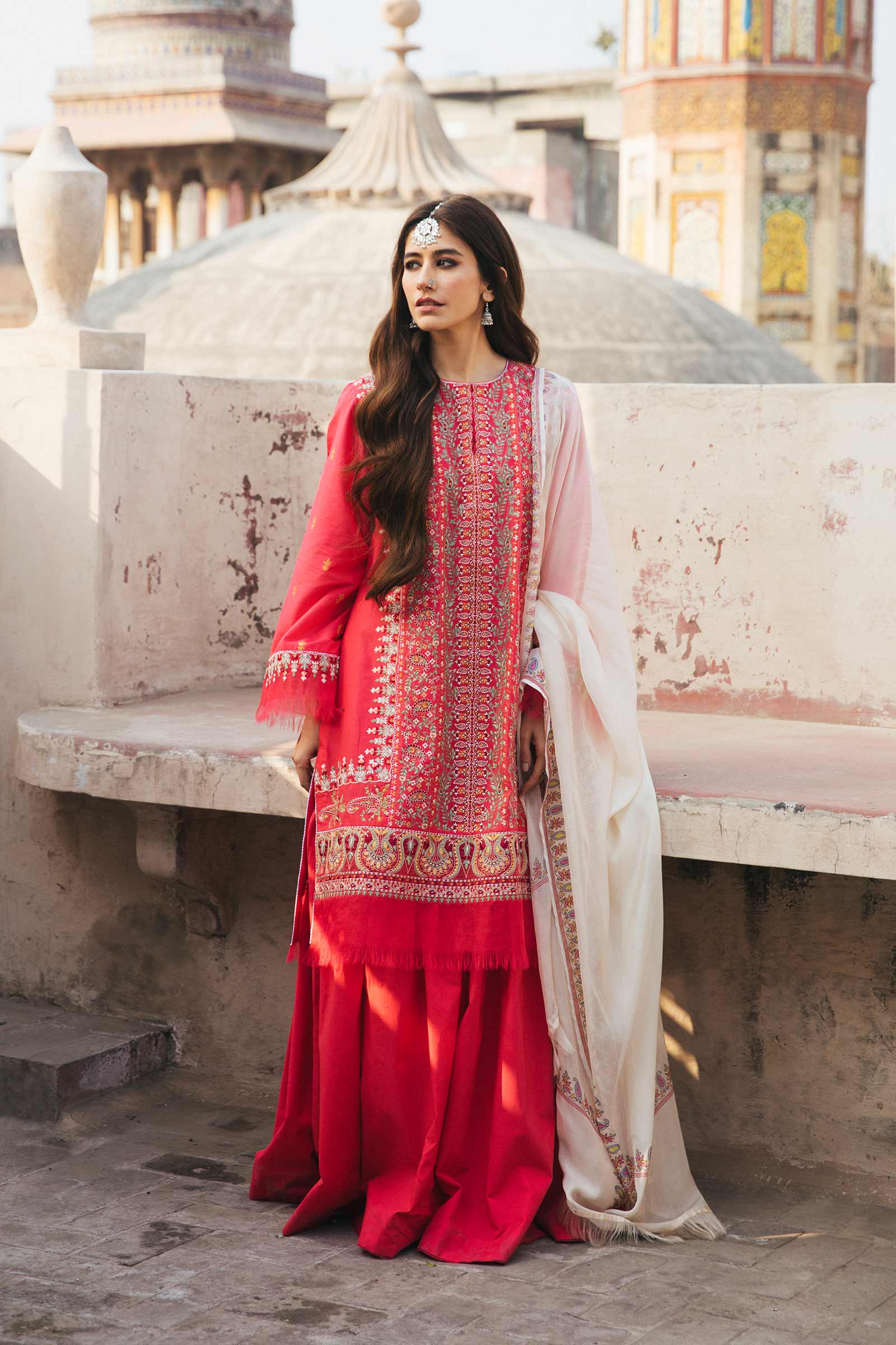 Zara Shahjahan Embroidered Lawn Suits Unstitched 3 Piece ZSJ22E Ziya B - Luxury Collection--