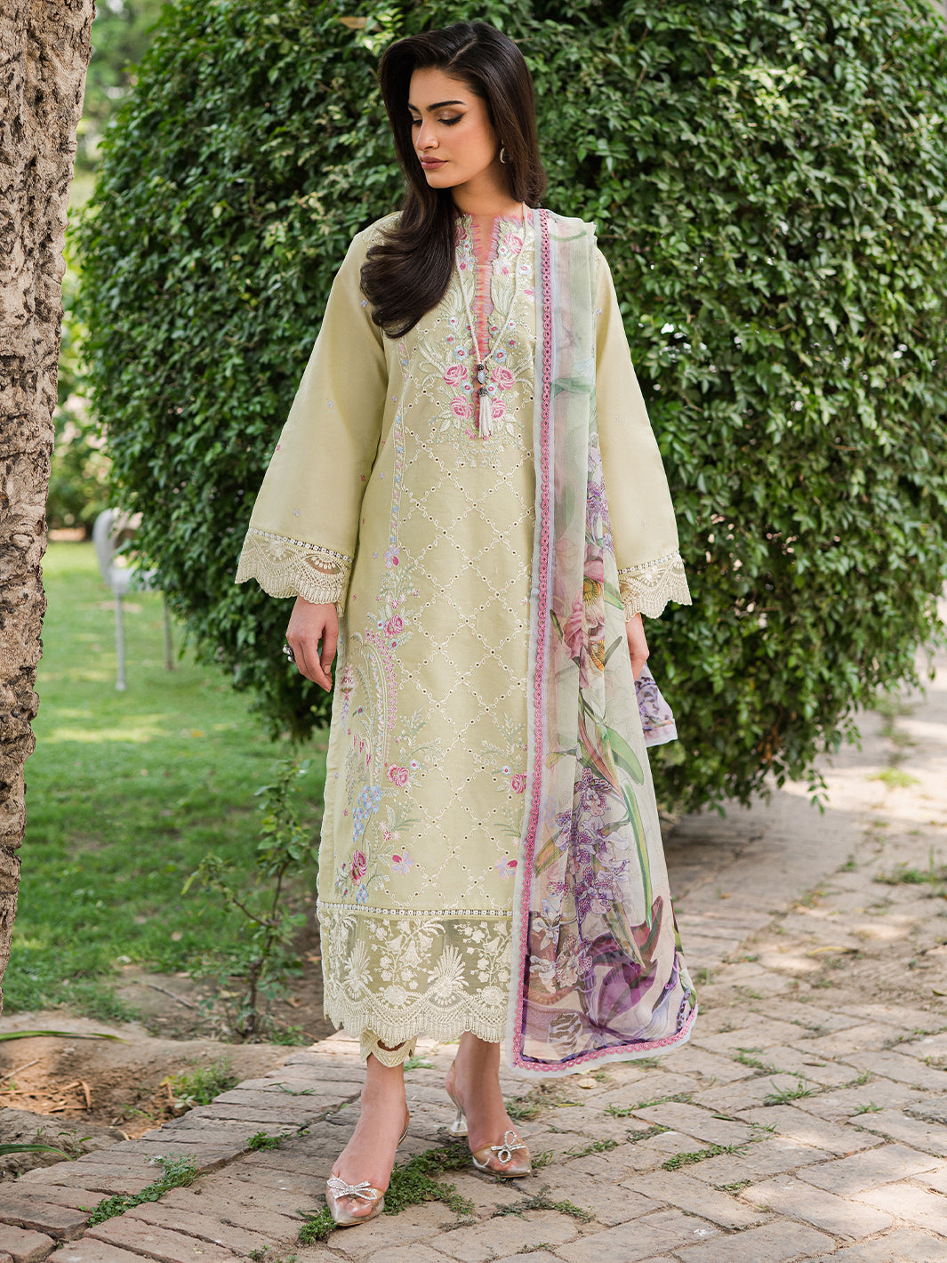 Mushq-Roheenaz Wisteria Summer Lawn - AFSHEEN