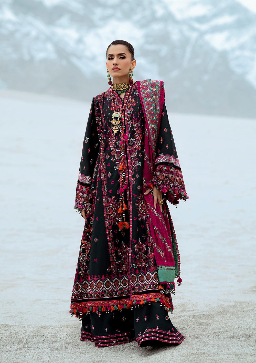 Aik Atelier - Raqs Embroidered Lawn Suits Unstitched 3 Piece AIK25RQ D-04 - Summer Collection
