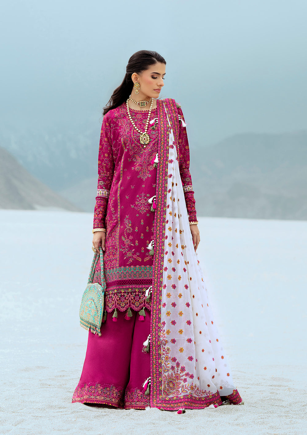 Aik Atelier - Raqs Embroidered Lawn Suits Unstitched 3 Piece AIK25RQ D-09 - Summer Collection