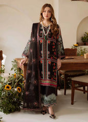 Nureh Embroidered Chiffon Suit Unstitched 4 Piece NU25AL AM-11 - Luxury Collection