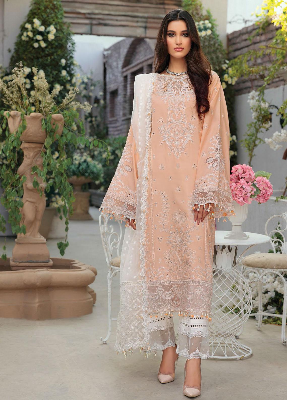 Anaya Chikankari Embroidered Lawn Suits Unstitched 3 Piece ACL22-06 SANYA-