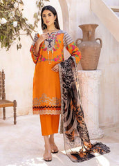 Charizma Embroidered Lawn Suits Unstitched 3 Piece CRZ23-A3 AN-024B - Summer Collection