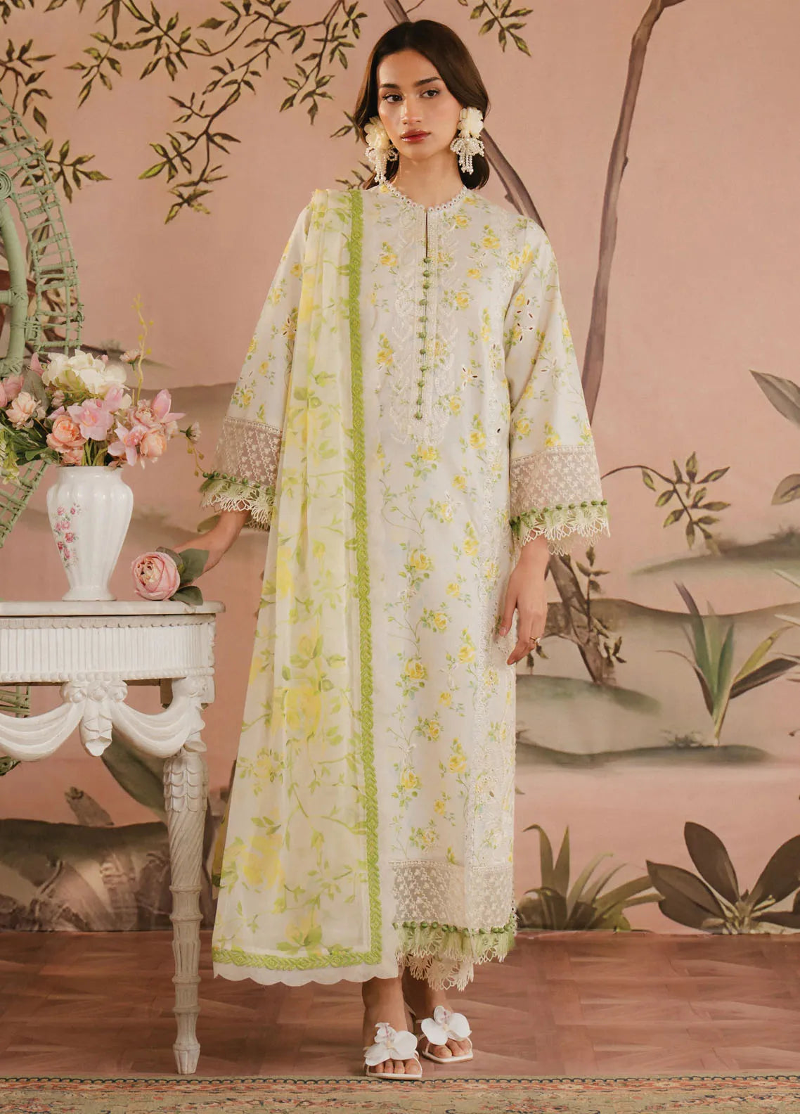 Armelia by Afrozeh Printed Lawn Suits Unstitched 3 Piece AAF25AM D-06 Cyrilla - Summer Collection