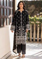 Bahar by Farasha Embroidered Lawn Suits Unstitched 3 Piece FSH25B2 D-01 Midnight Glow - Summer Collection