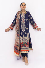 Khaadi Luxury Spring Summer Collection – BCO22217A-BLUE-3PC