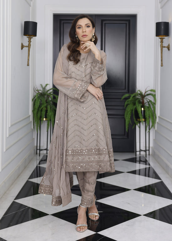 Merakish By Shahzeb Textiles Embroidered Khaddi Suits Unstitched 3 Piece ST22MK MR-C-V1-D9 - Lava Gray