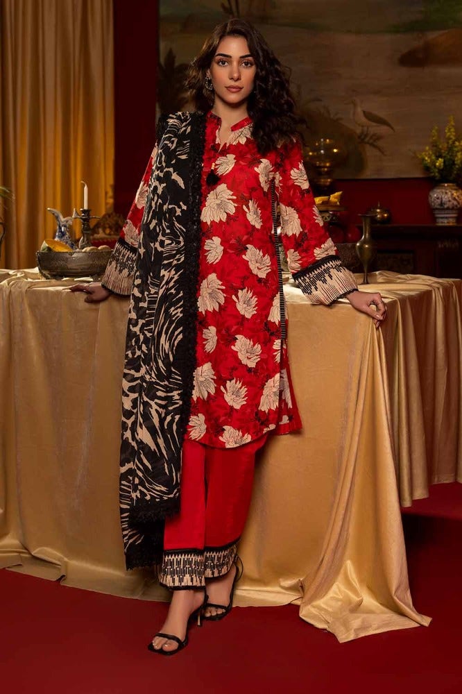 Gulahmed Luxury 3PC Printed Lawn Unstitched Suit CL-42180