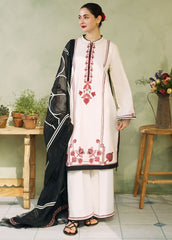 Coco By Zara Shahjahan Embroidered Jacquard Suits Unstitched 3 Piece CZS24L D-3A Gul Mohar