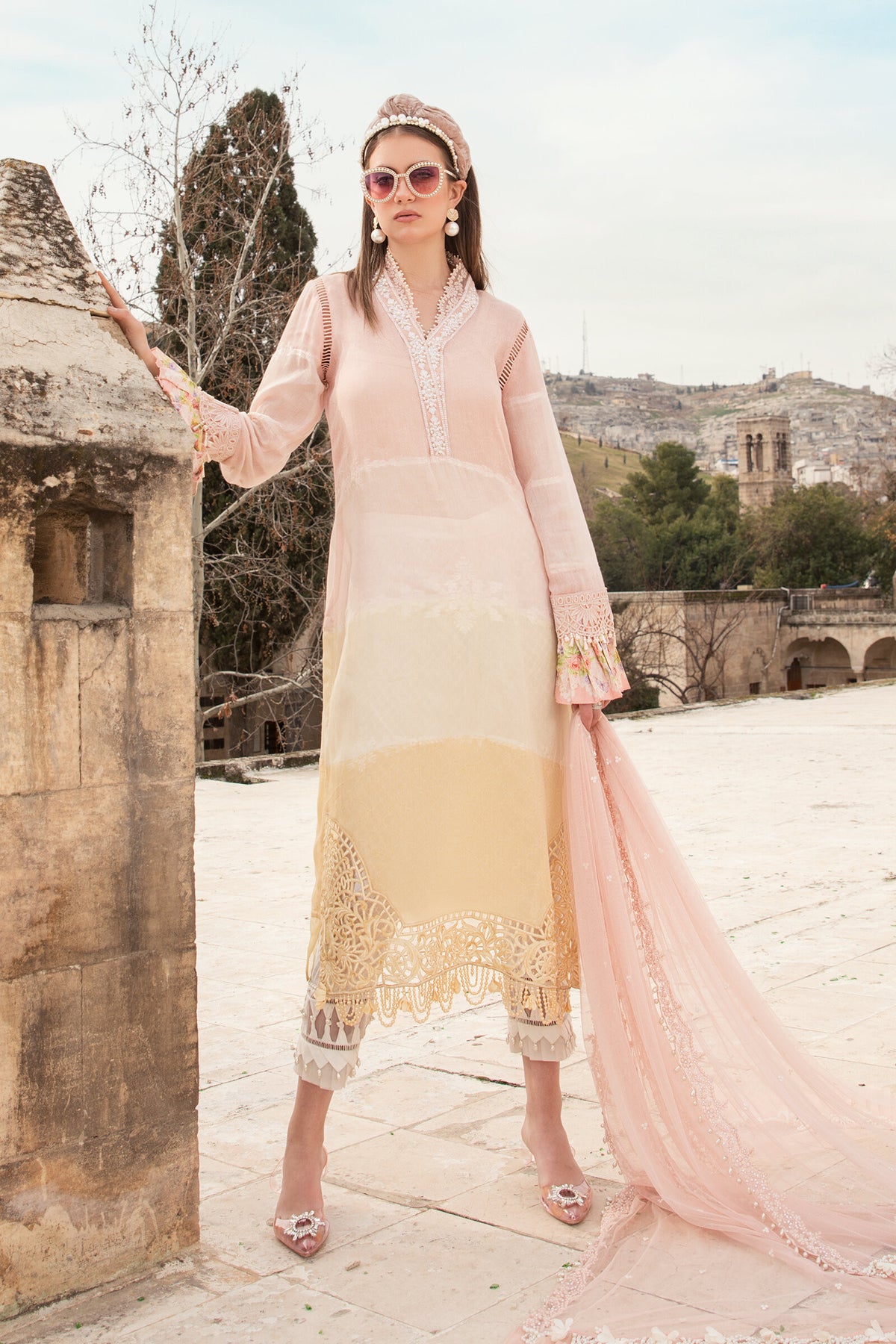 Maria.B Luxury Lawn Eid Embroidered - 12A-