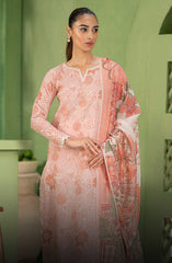 Artisan by Seran Embroidered Lawn Suit Unstitched 3 Piece SRN25A D-07 Peche - Summer Collection