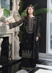 Merakish By Shahzeb Textiles Embroidered Khaddi Suits Unstitched 3 Piece ST22MK MR-C-V1-D9 - Mignight Black