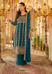 Shireen Lakdawala Embroidered Chiffon Suits Unstitched 3 Piece ST25SL SL-C-V10- Sahar