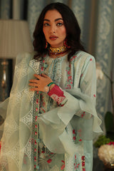 Elan Embroidered Lawn Suit Unstitched 3 Piece EL22S EL22-01 B (LARA) - Summer Collection