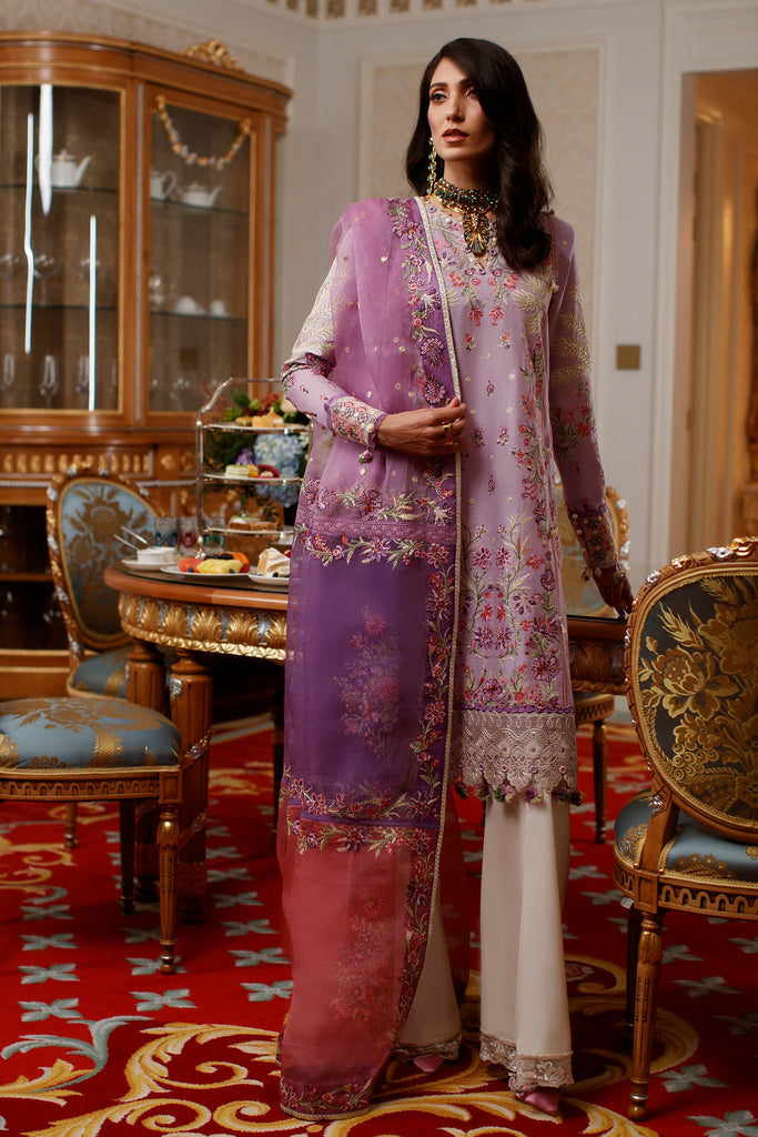 Elan Embroidered Lawn Suit Unstitched 3 Piece EL22S EL22-11A NEZIHA - Summer Collection