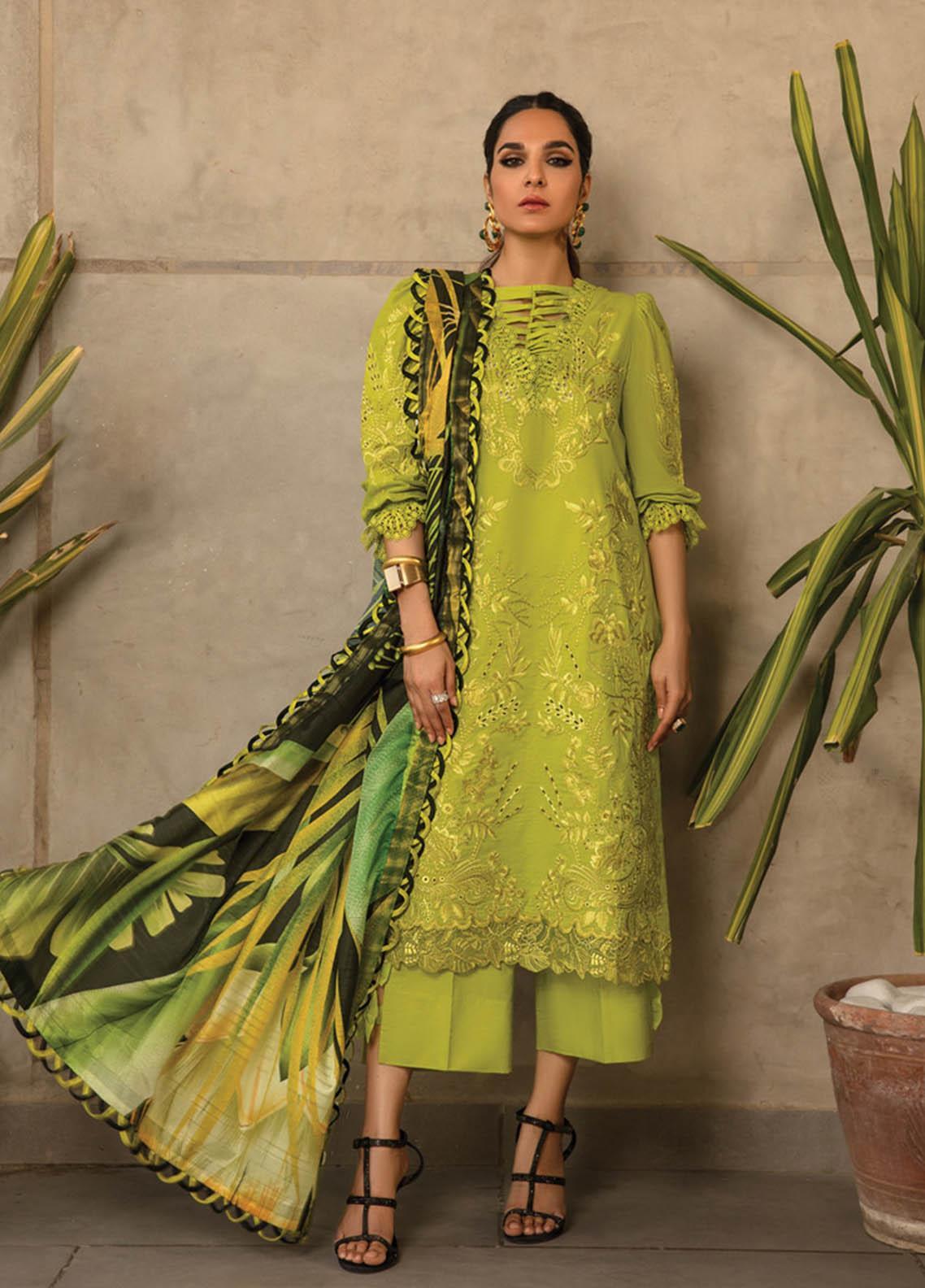 Rang Rasiya Embroidered Lawn Suits Unstitched 3 Piece RR25F 12 Ariana - Summer Collection