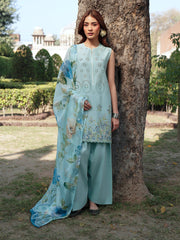 Deyar - Rumi Luxury Unstitched Embroidered Lawn 3 Piece Suit - Gul/Gulrang – Summer Collection