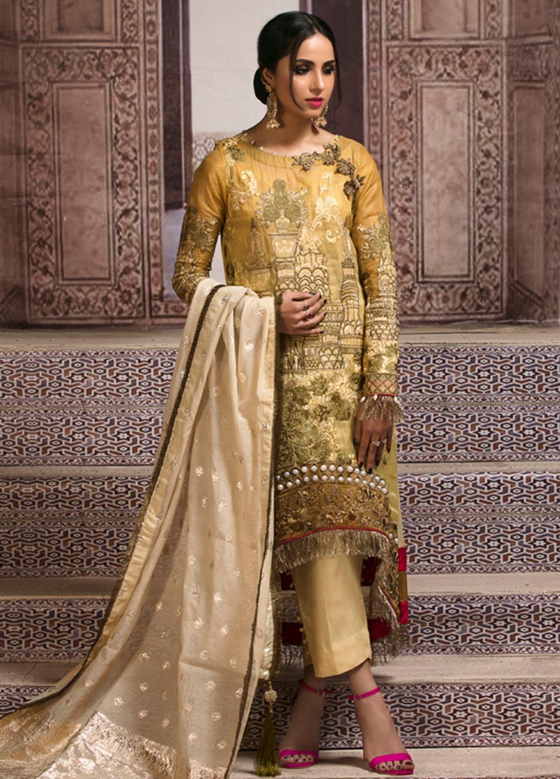 Zardaan - Guzillek Embroidered Missouri Unstitched 3 Piece Suit GZK19ZD 07 New Romantics - Luxury Collection