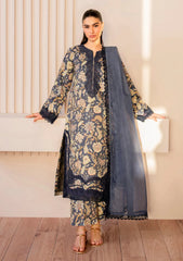 Xenia Embroidered Lawn Suit Unstitched 3 Piece XE25LL D-06 Birch - Summer Collection