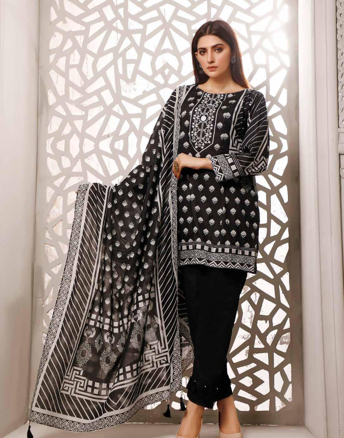 ZAVIYA BLACK &amp; WHITE PRINTS - 09