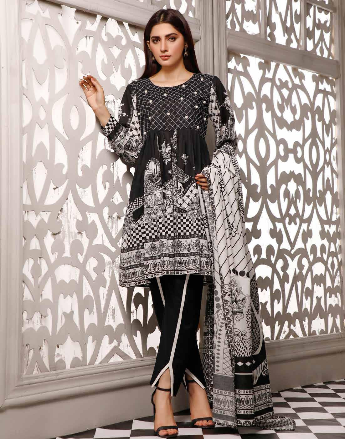 ZAVIYA BLACK &amp; WHITE PRINTS - 02