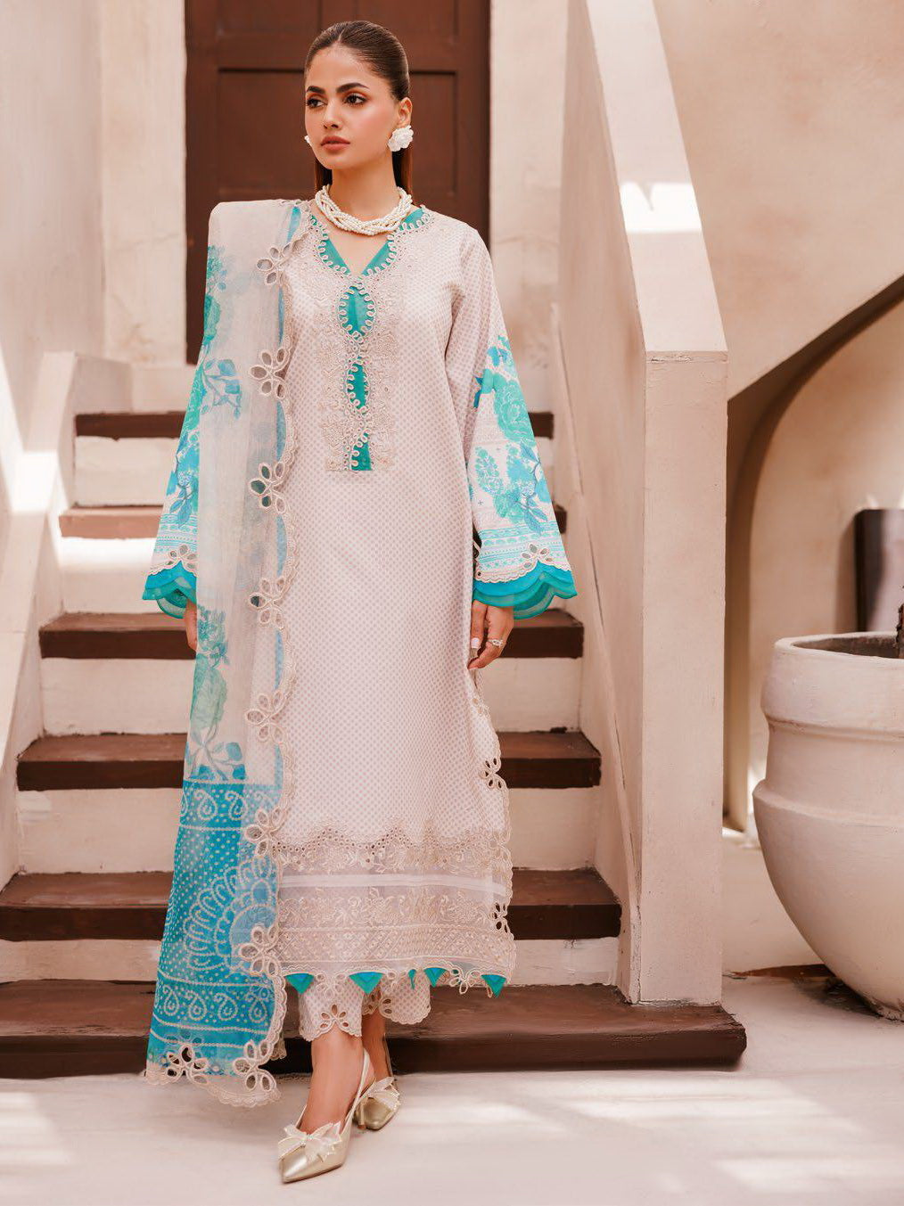 Sheen by Charizma Embroidered Lawn Suits Unstitched 3 Piece CRZ25SN SH5-01 - Summer Collection