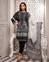 ZAVIYA BLACK & WHITE PRINTS - 03