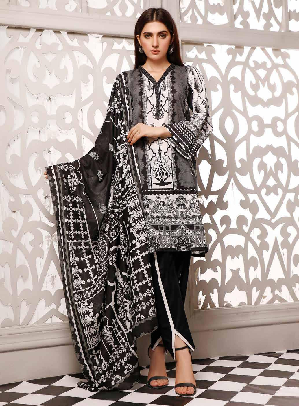 ZAVIYA BLACK &amp; WHITE PRINTS - 06