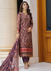 Ishq Aatish by Emaan Adeel Embroidered Chiffon Suits Unstitched 3 Piece EA23IA AT-10 - Luxury Collection