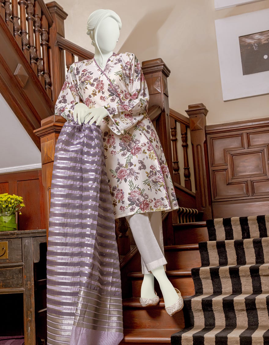 Junaid Jamshed - JLAWN-S-JDS-22-1058 Blue Jay