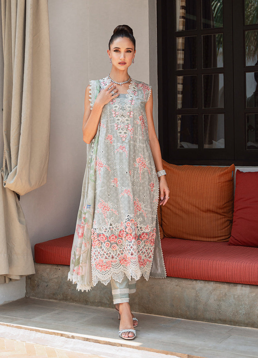 Saira Rizwan Embroidered Lawn Suits Unstitched Lawn SR24L2 D-11 Luna - Summer Collection