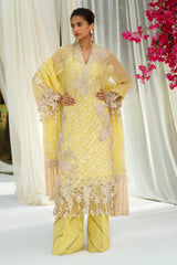 Sana Safinaz Embroidered Net Suits Unstitched 3 Piece SS24UL 10A - Luxury Collection
