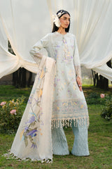 Sana Safinaz Luxury Embroidered Lawn Suits Unstitched 3 Piece SS25MH D-2B - Summer Collection