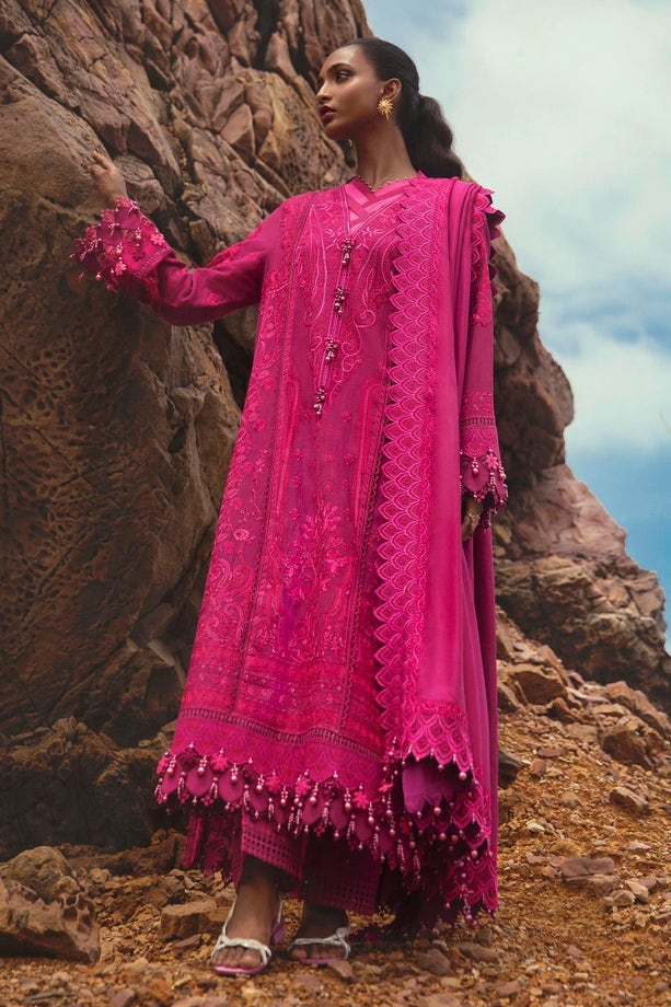 Sana Safinaz Luxury Muzlin Lawn Embroidered - 3-A