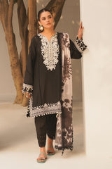 Sana Safinaz Luxury Muzlin Lawn Embroidered - 3-A