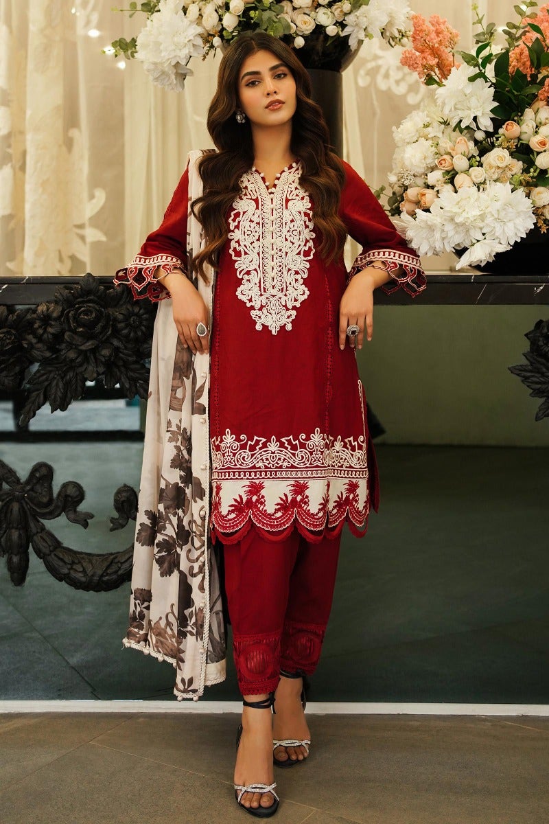 Sana Safinaz Luxury Muzlin Lawn Embroidered - 3B