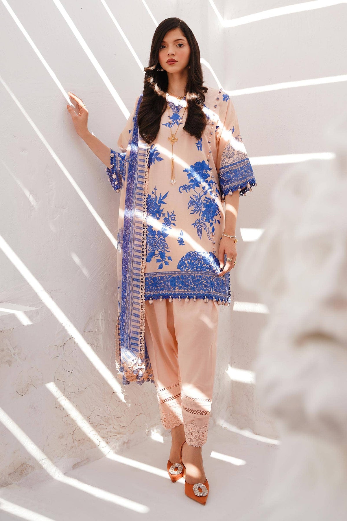 Sana Safinaz Luxury Muzlin Embroidered Lawn - 7B