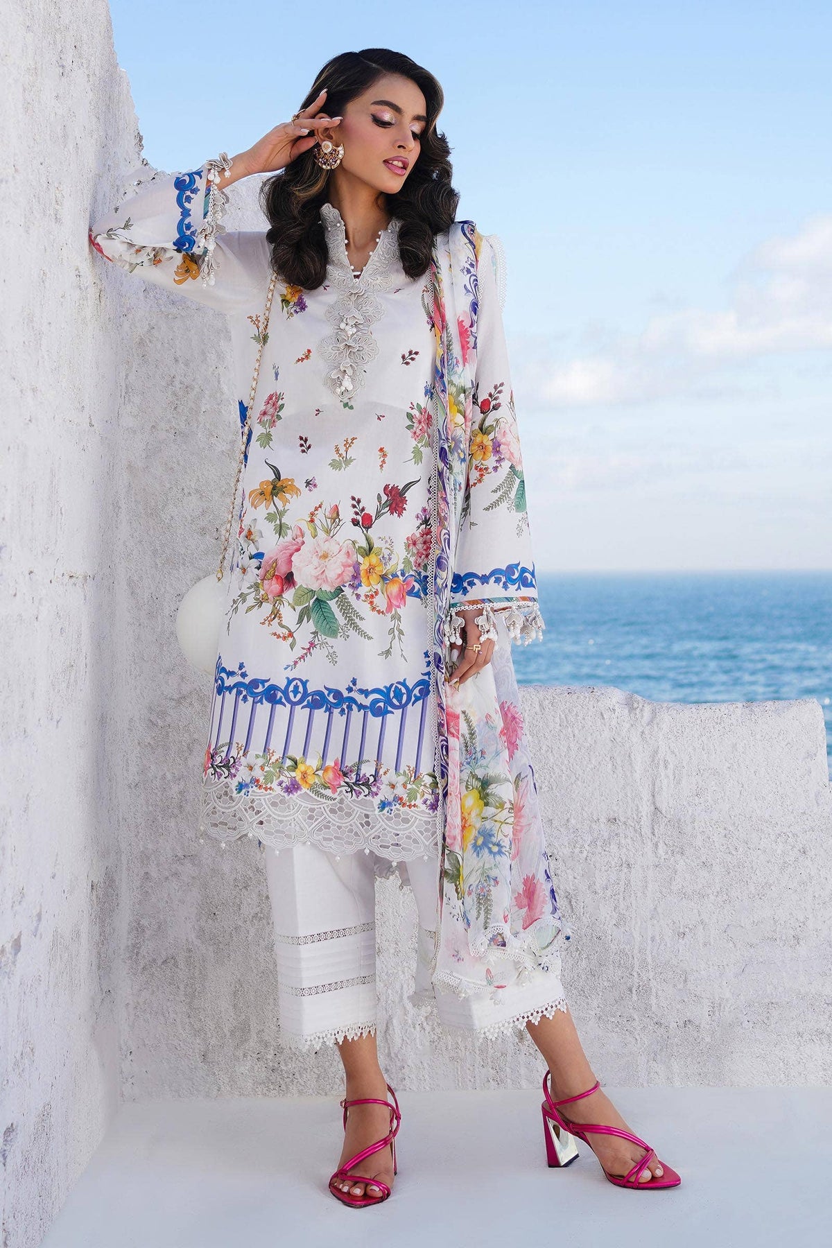 Sana Safinaz Luxury Muzlin Embroidered Lawn - 12A