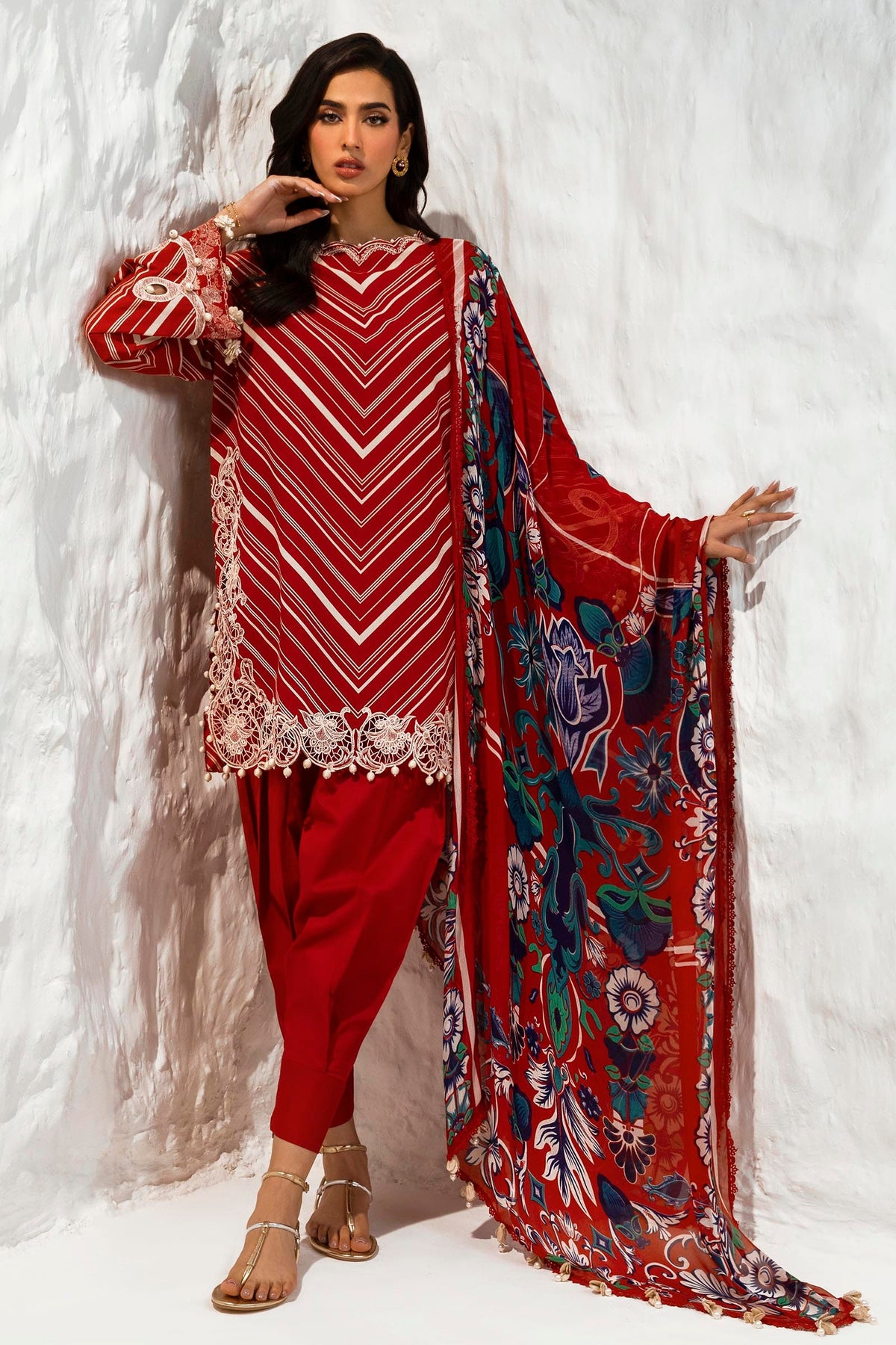 Sana Safinaz Luxury Muzlin Lawn Embroidered - M242-002A-CI