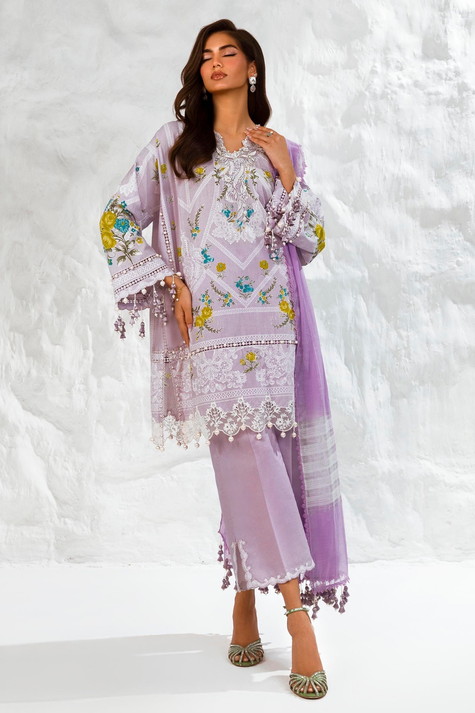 Sana Safinaz Luxury Muzlin Lawn Embroidered - M242-007A-DG