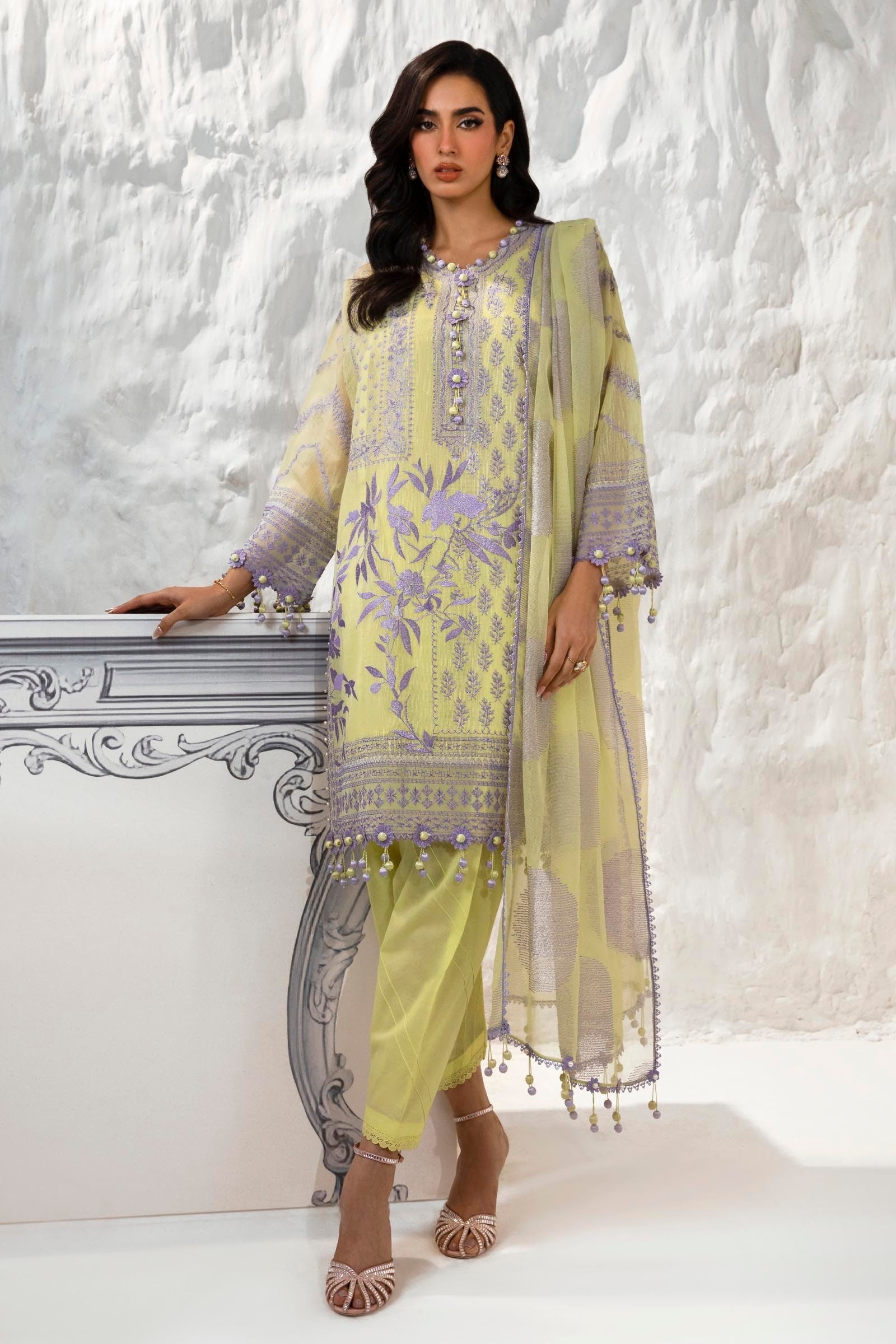 Sana Safinaz Luxury Muzlin Lawn Embroidered - M242-010A-CT